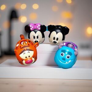 Lot of 4 OBall Disney Cars Mickey & Minnie Sully & Tigger B9